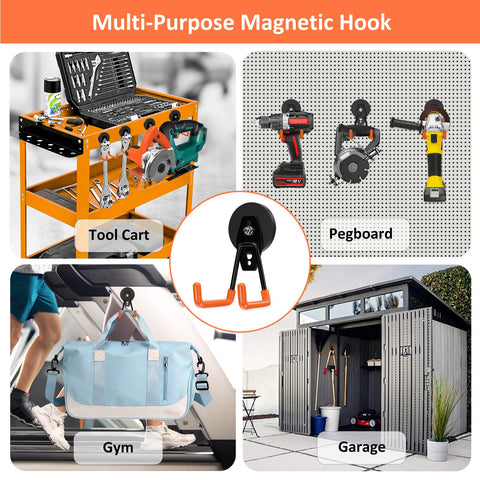 ENUODA four-pack magnet hooks offer versatile outdoor organization.