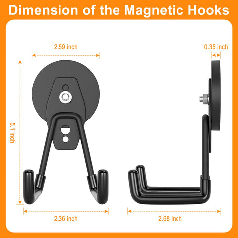 ENUODA rare-earth magnets with round base for secure tool mounting.