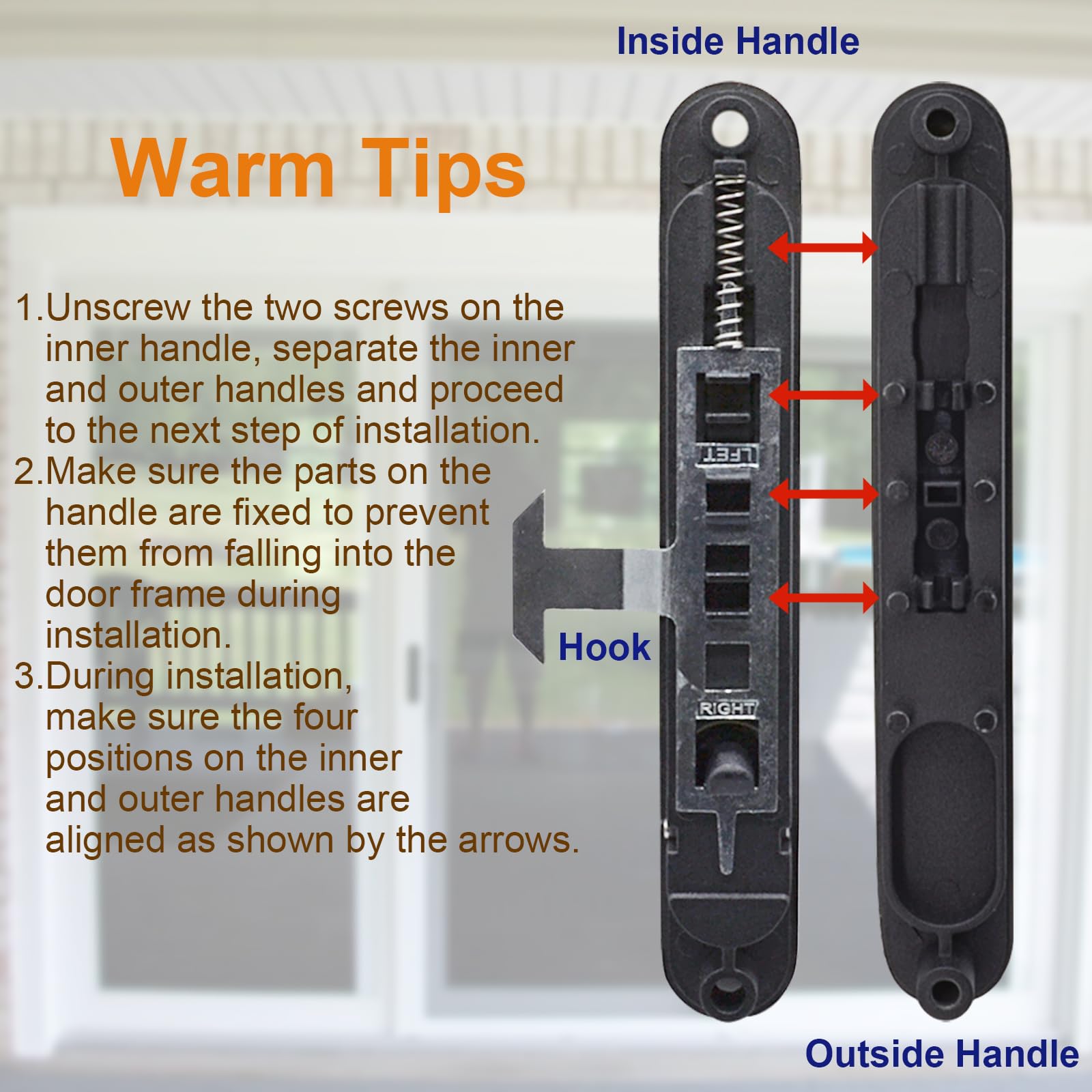 Eockatoo fits doors from 15/16 to 1-1/8 inches thick.