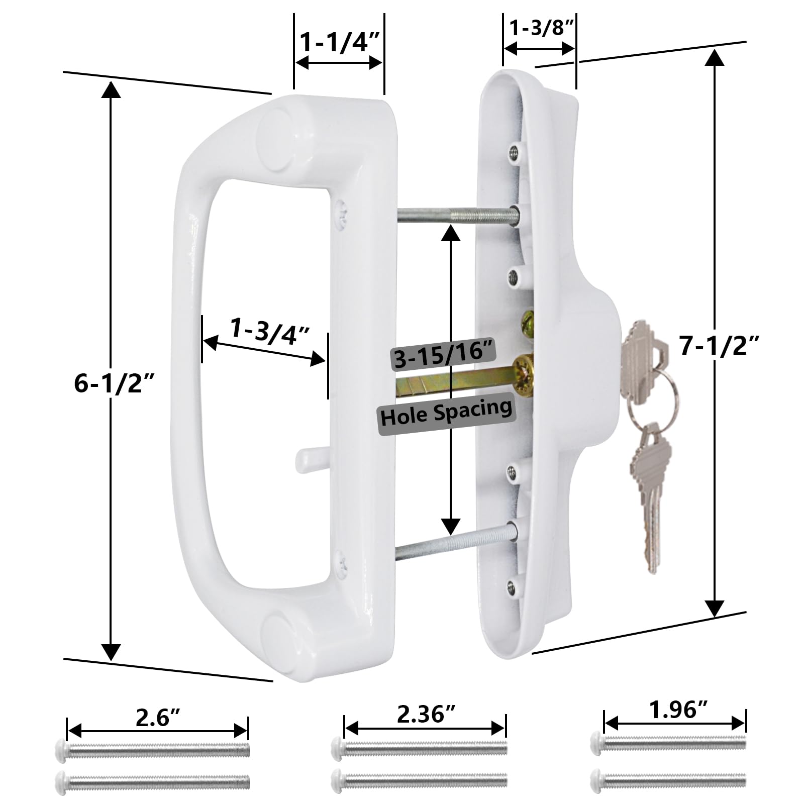 Eockatoo keyed exterior cylinder enables convenient outside locking