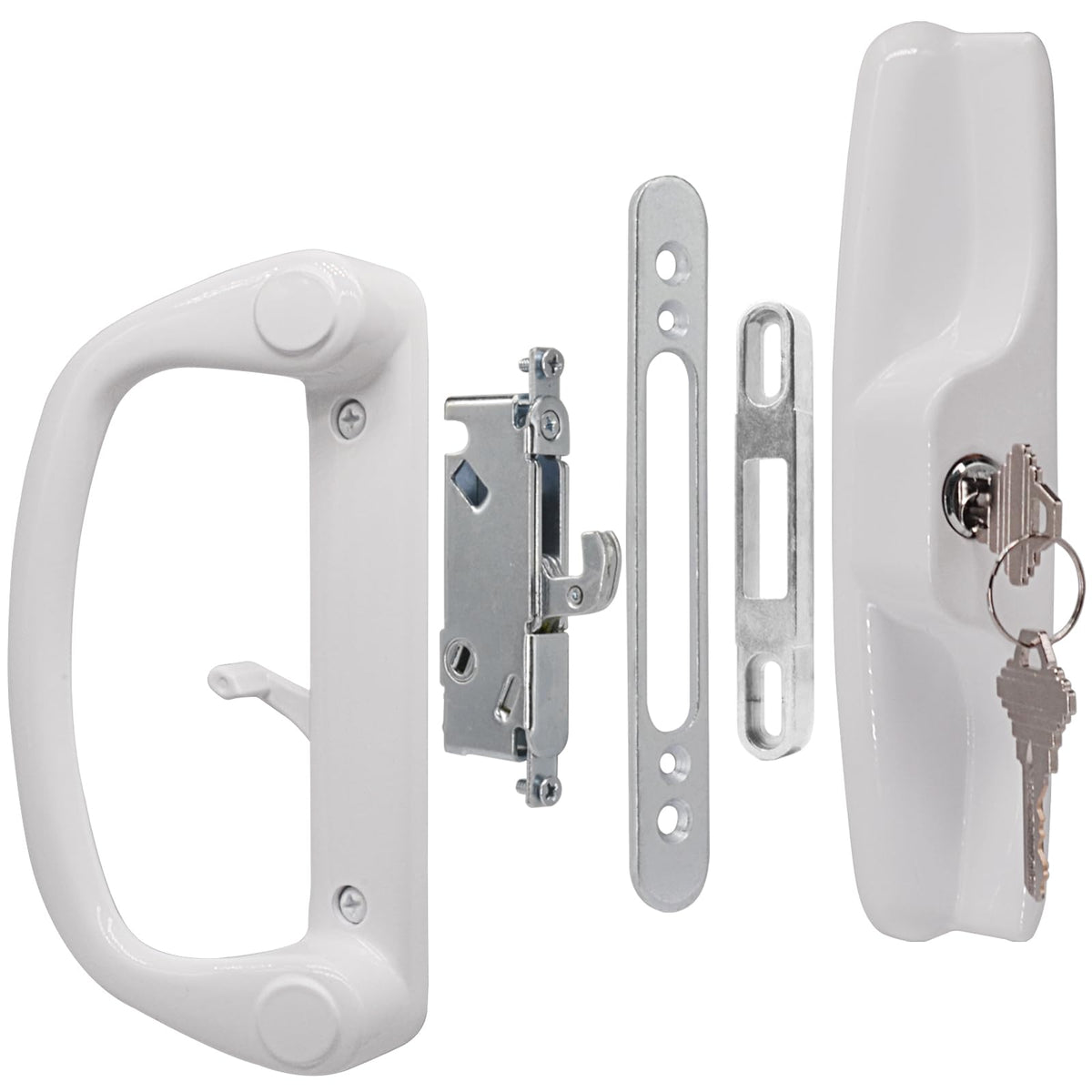 Eockatoo exterior pull handle for secure patio door access