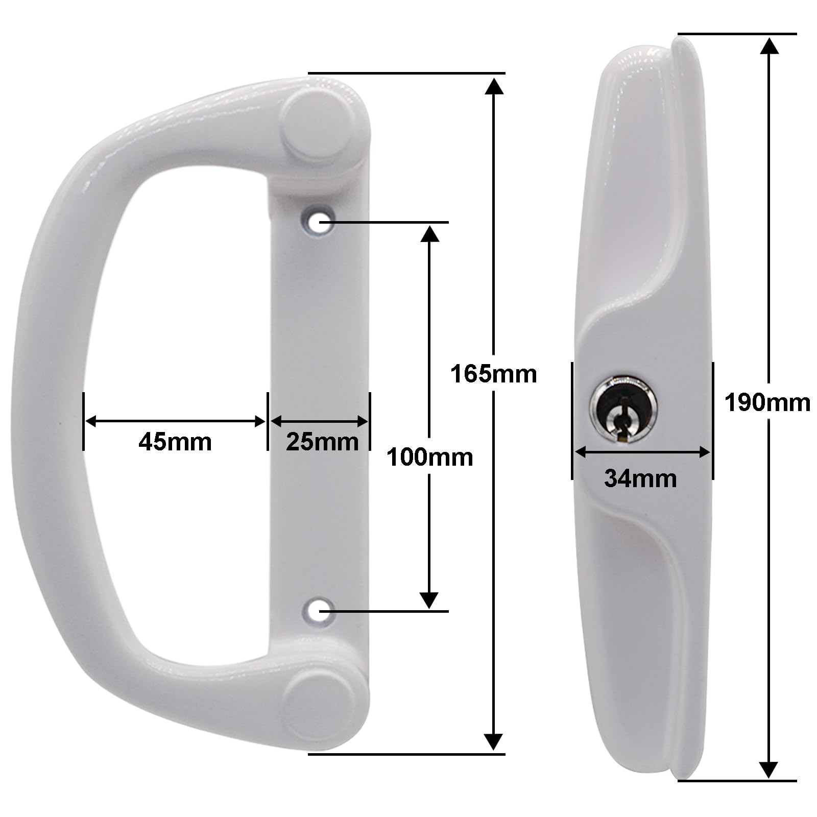 Eockatoo interior thumb latch for smooth, non-handed operation