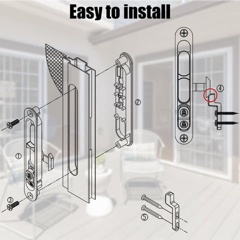 Eockatoo latch with automatic locking for convenient secure position.