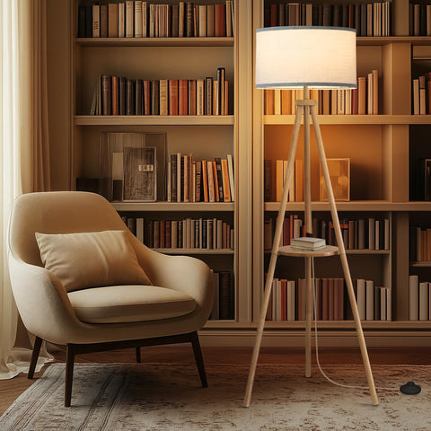 EOEYYOYB floor lamp features tool-free assembly for fast setup.