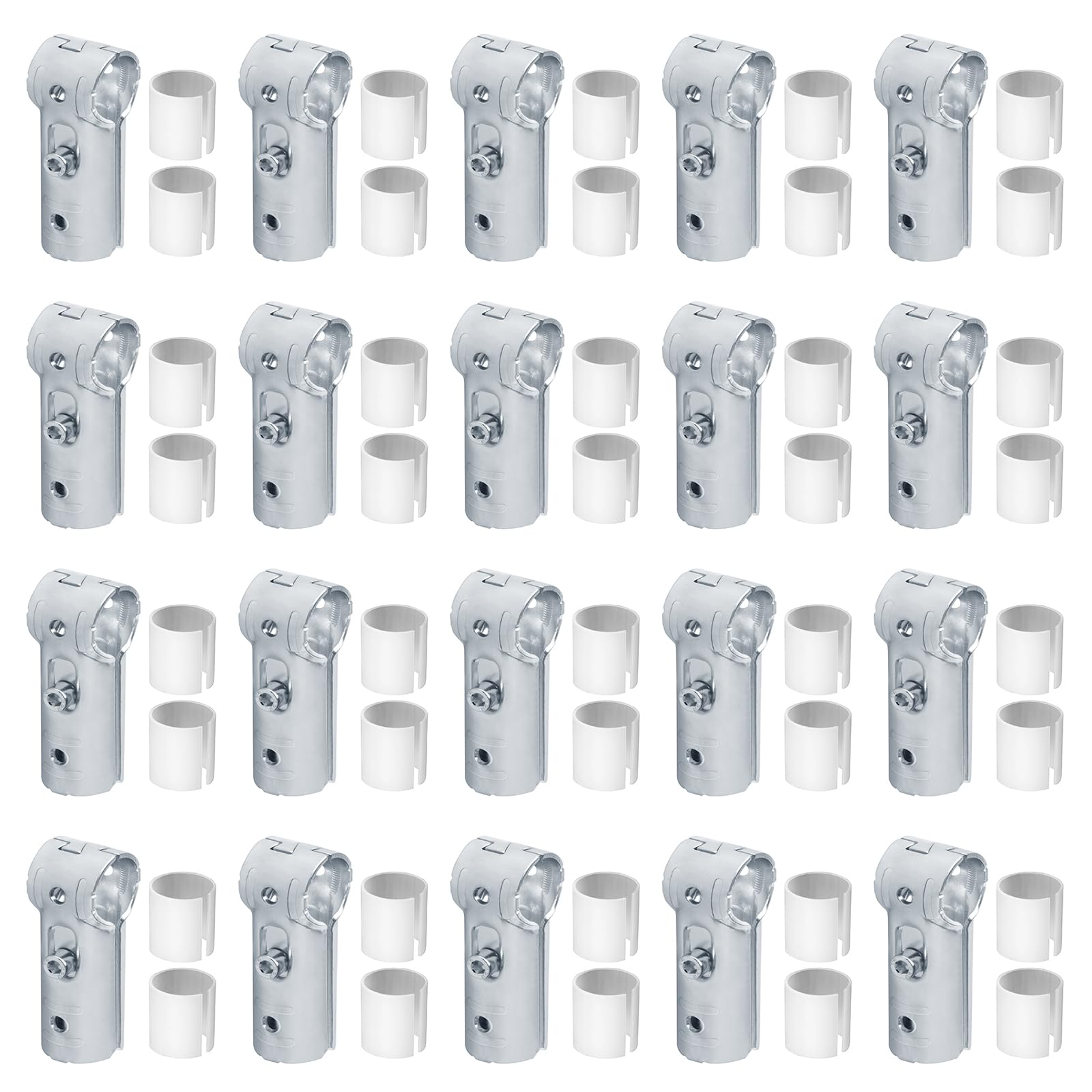 eoere packaged 20 sets of steel connectors ready to install