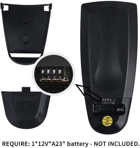 Eogifee UC7083T closeup of buttons showing 3-speed control and on/off lighting