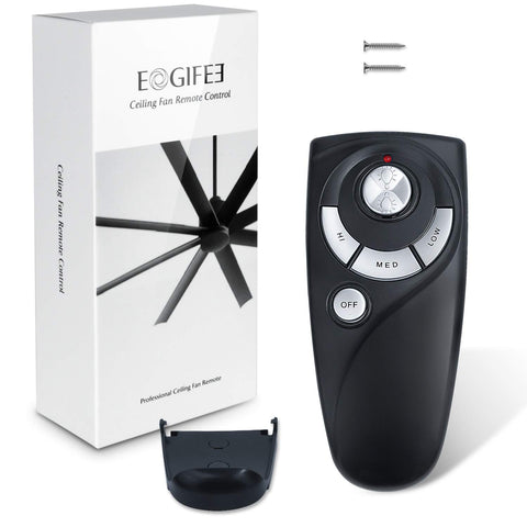 Eogifee UC7083T remote side view highlighting slim design for wall mounting