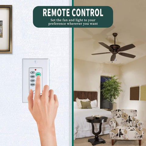 Eogifee UC9050T close-up of light dimmer emphasizing incandescent brightness adjustment