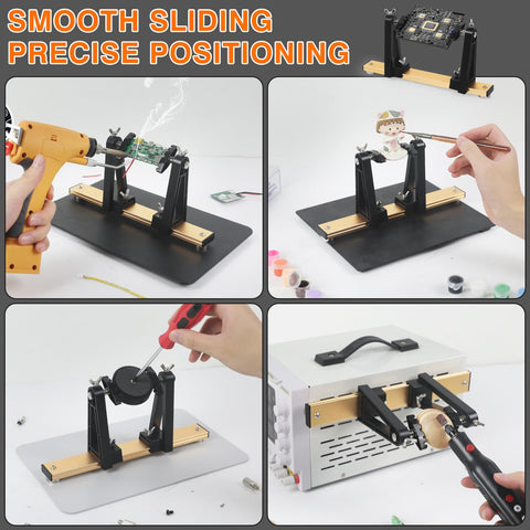 Space-saving PCB aid for electronics repair and testing.