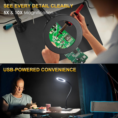 EOOKU Helping Hands station magnetic base for easy, versatile component positioning