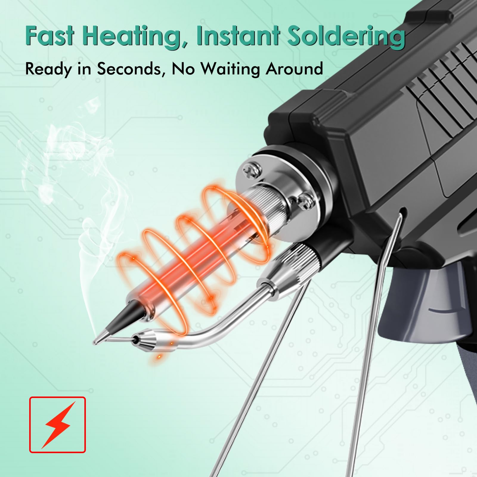 EOOKU desoldering pump cleanly removes solder when fixing mistakes