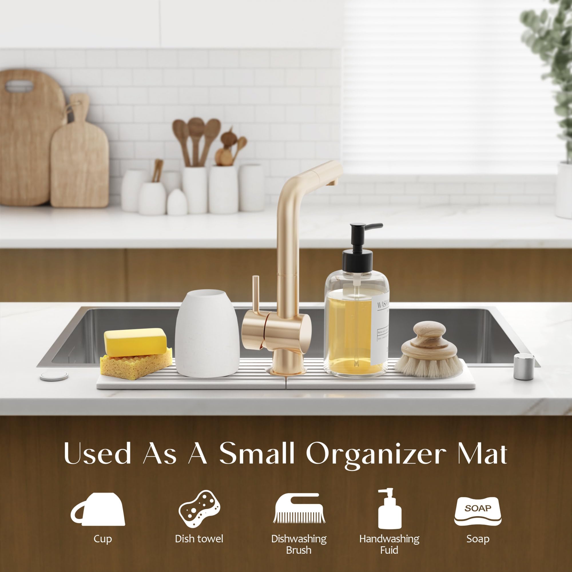 eormoe bathroom application with stone mat as a versatile protection
