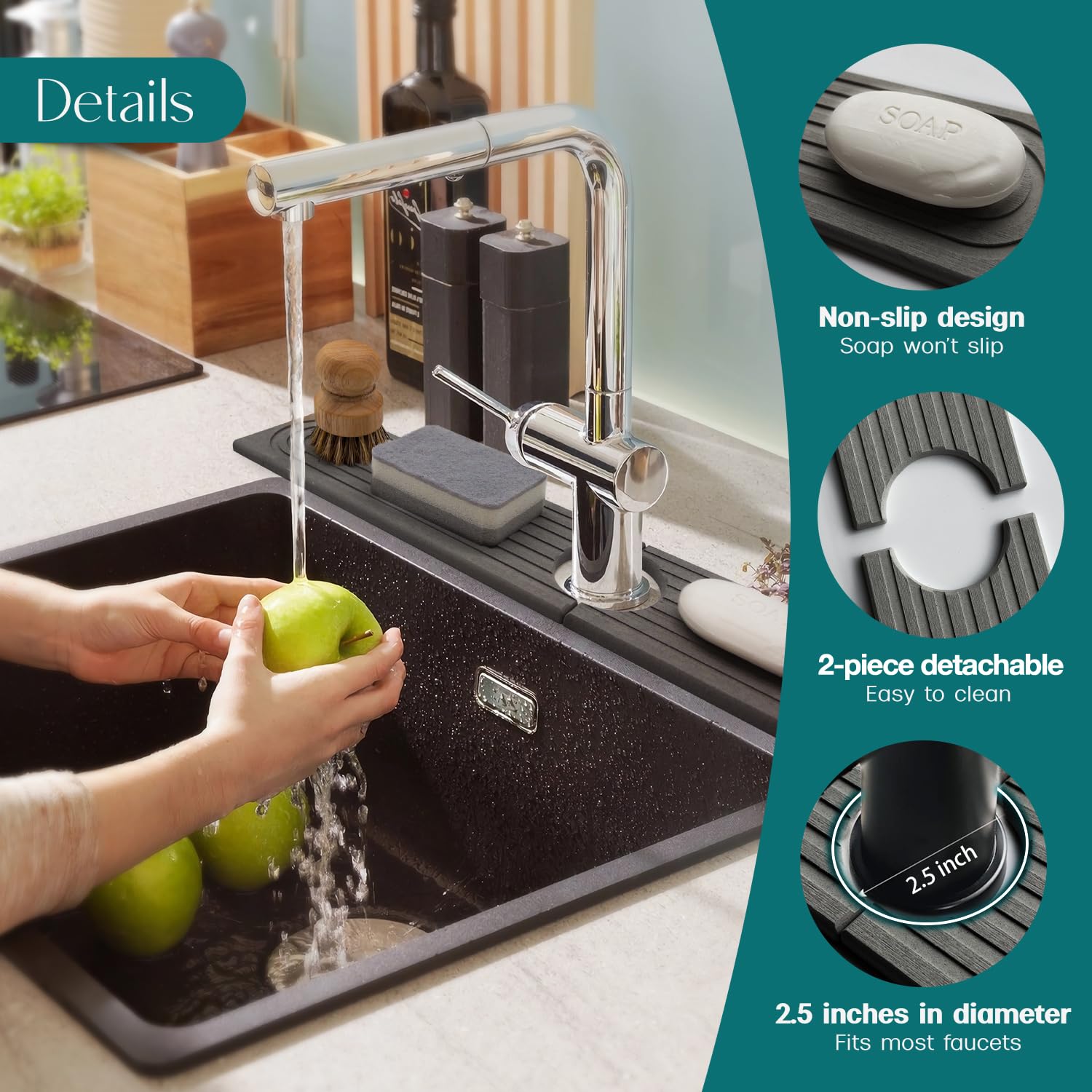 eormoe easy-clean surface allows quick wipe-down after spills.