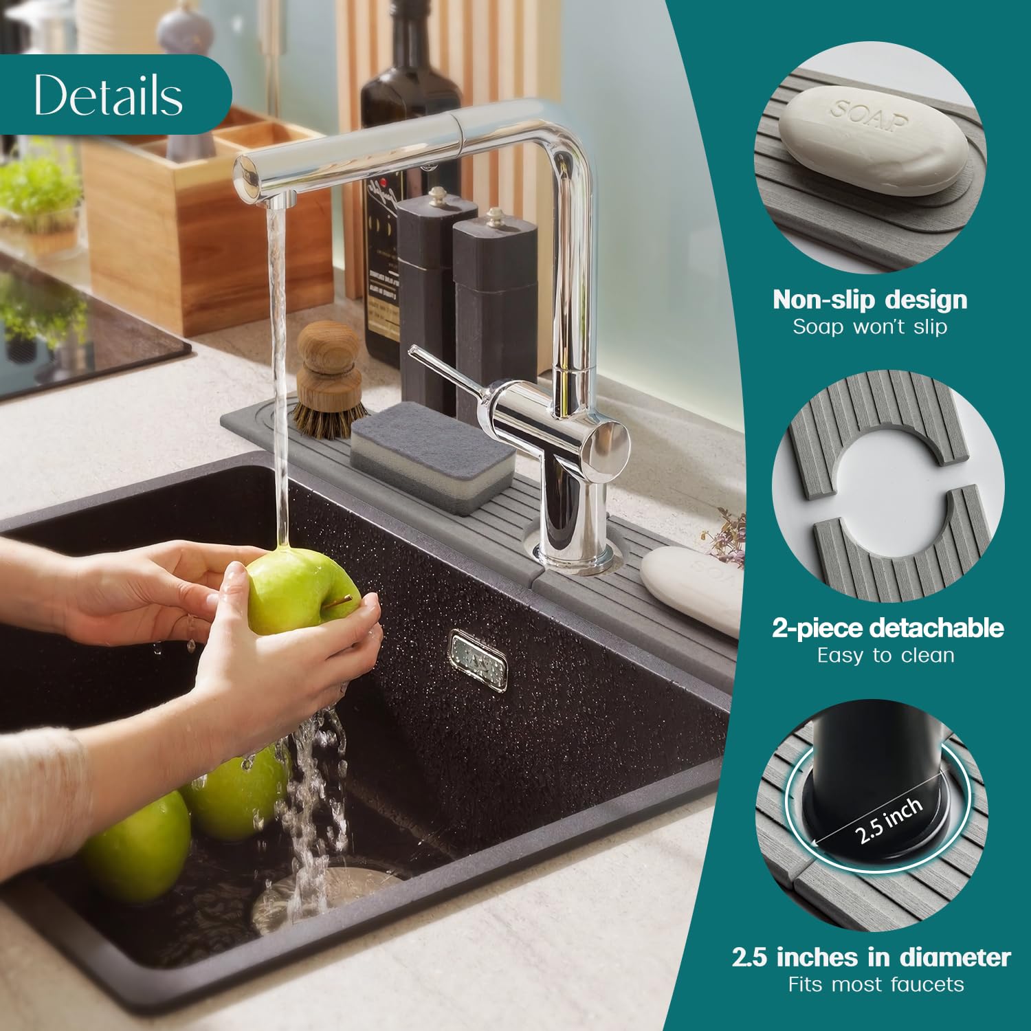 eormoe grey stone tray enhances organization and reduces mess