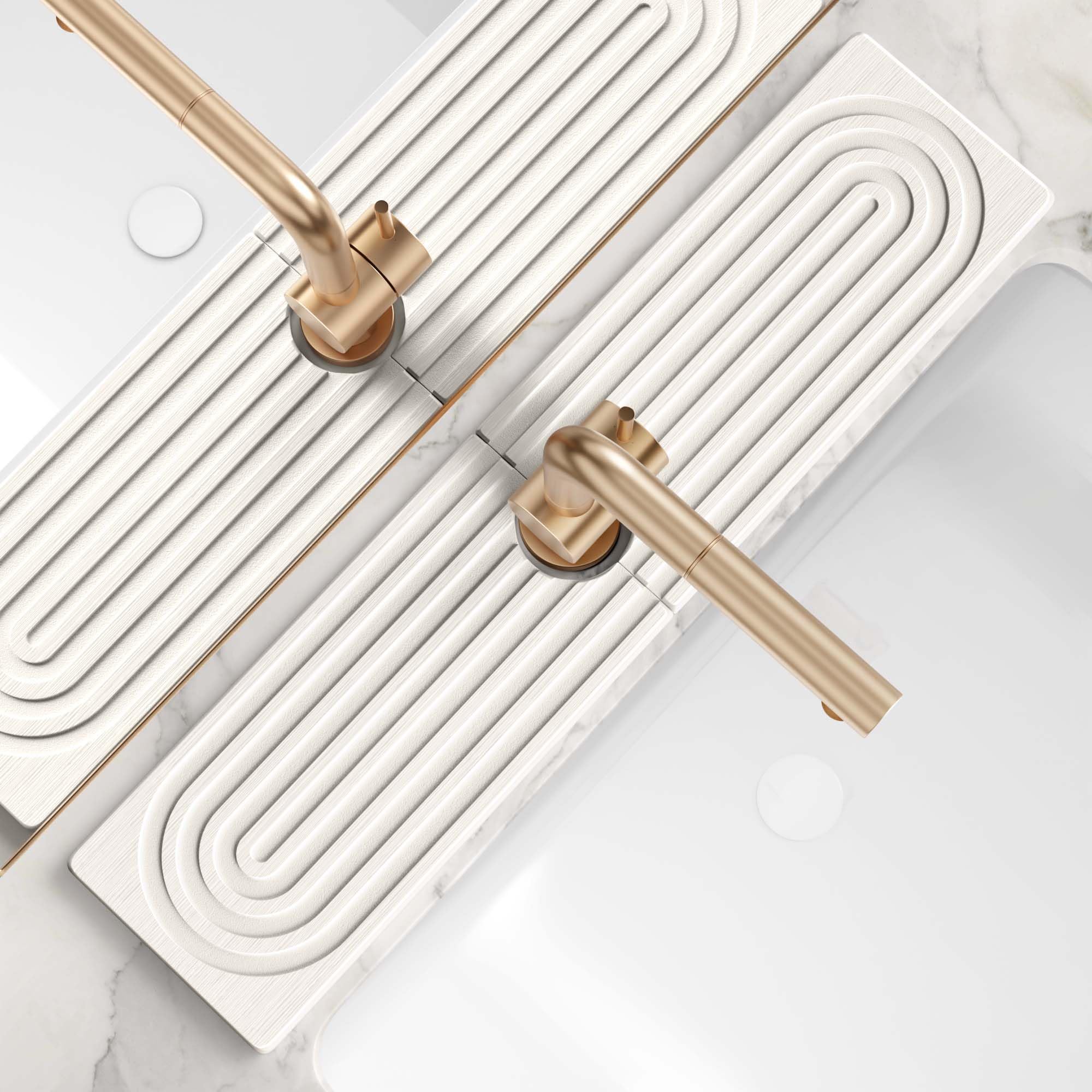 eormoe large faucet mat front view improves kitchen counter dryness