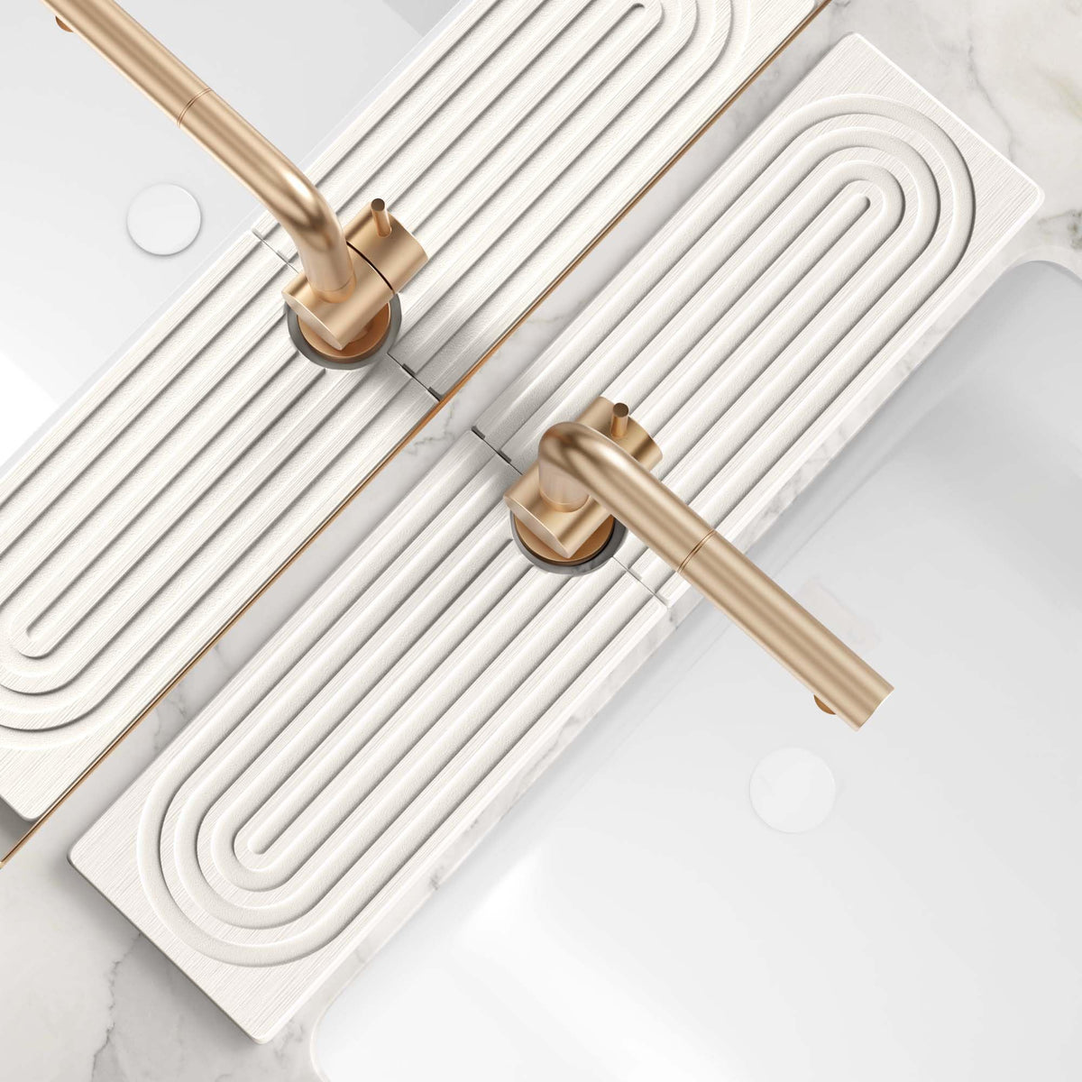 eormoe large faucet mat front view improves kitchen counter dryness