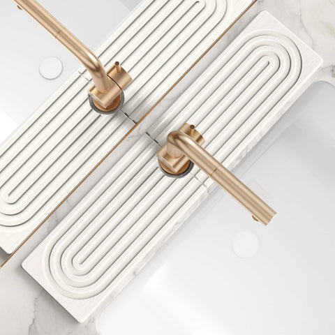eormoe large faucet mat front view improves kitchen counter dryness