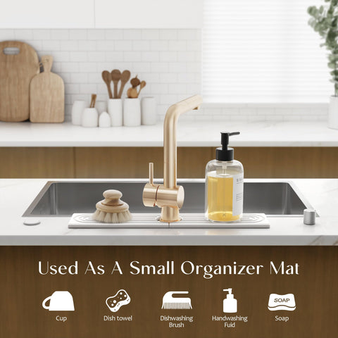 Eormoe modern absorbent mat adds contemporary appeal