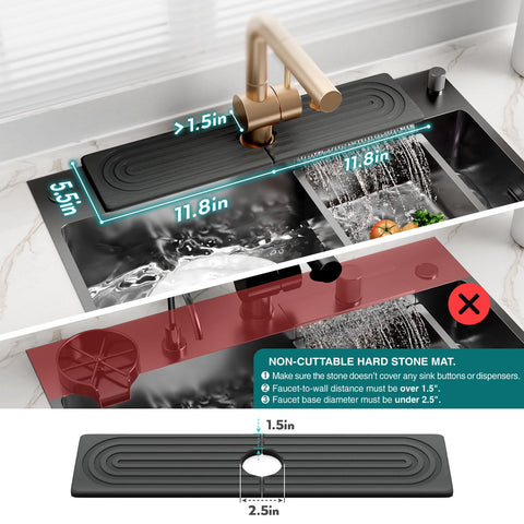 eormoe modern design stone drying tray adds style while drying dishes and tools