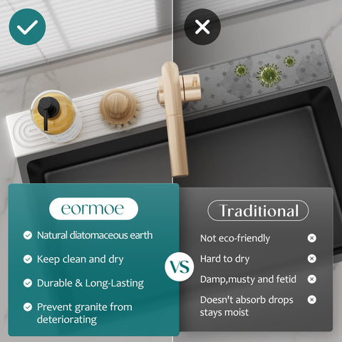 eormoe multipurpose drying tray for bathroom or RV keeps surfaces clean