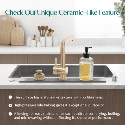 Eormoe mat is dishwasher-safe for easy cleaning after heavy kitchen use.