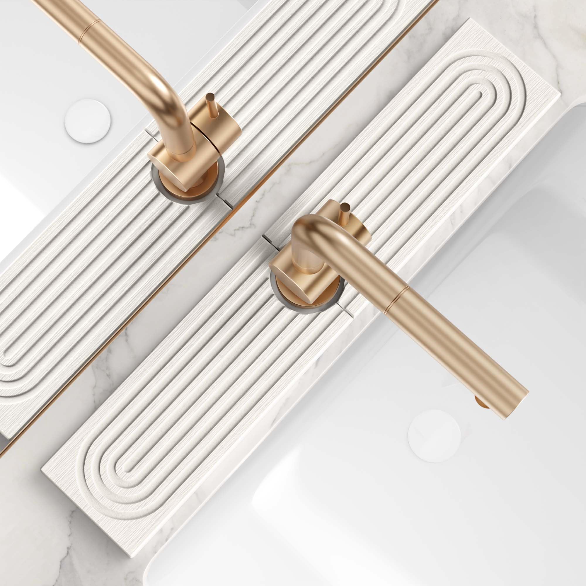 Eormoe stone faucet mat absorbs splashes to protect counters
