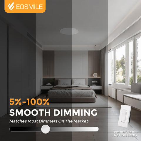 EOSMILE easy-install with universal base simplifies ceiling mounting