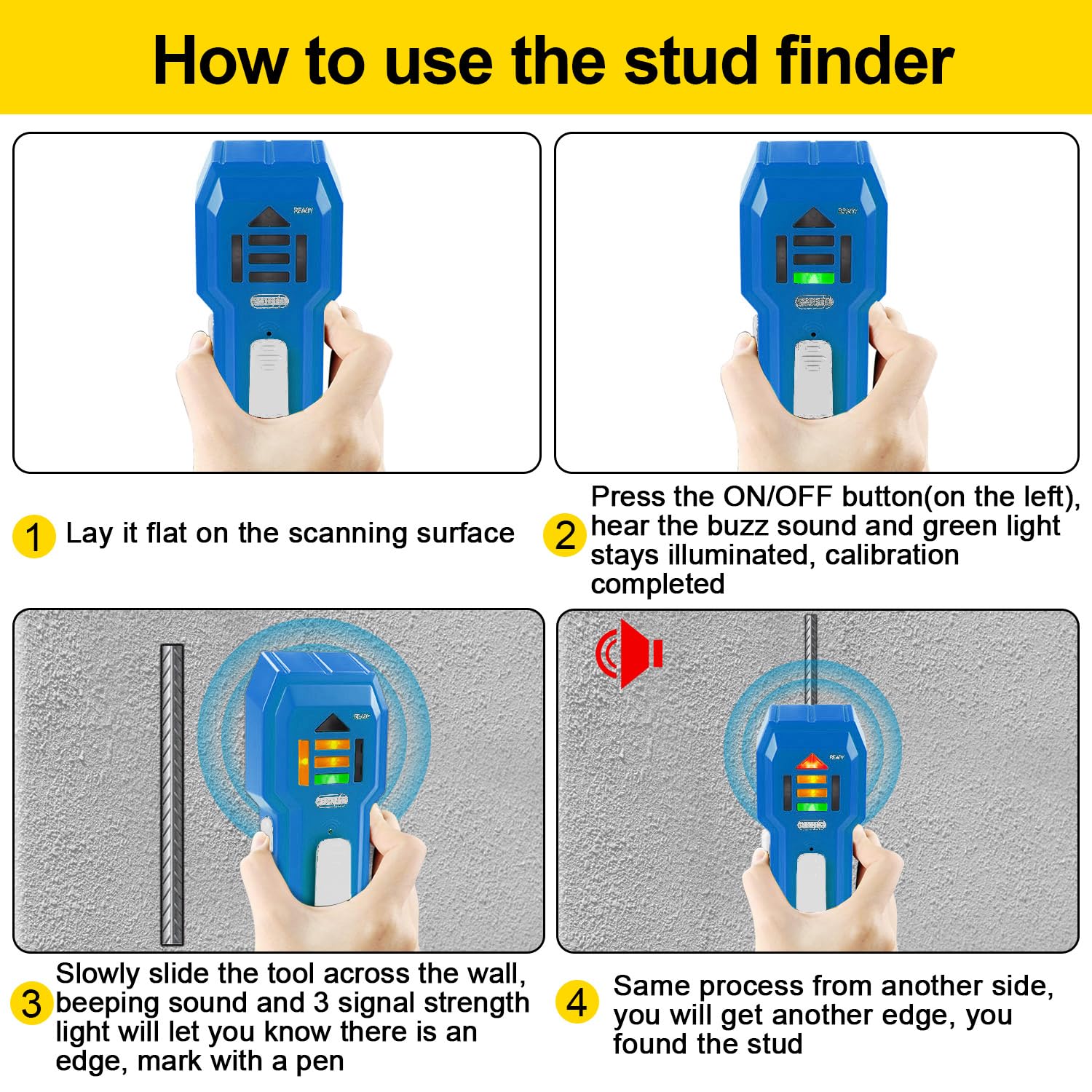 eOUTIL ST102 blue ergonomic grip for comfortable use