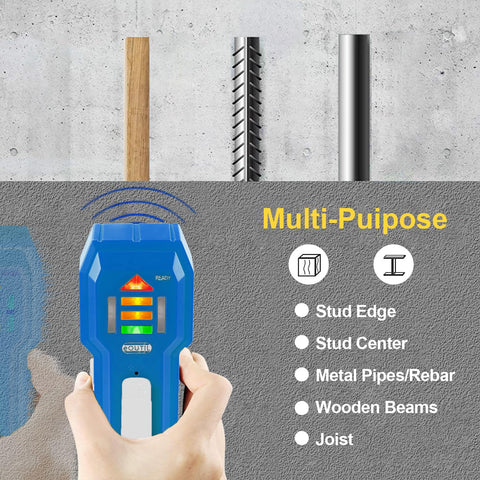 eOUTIL ST102 blue LED indicator guides accurate locating steps