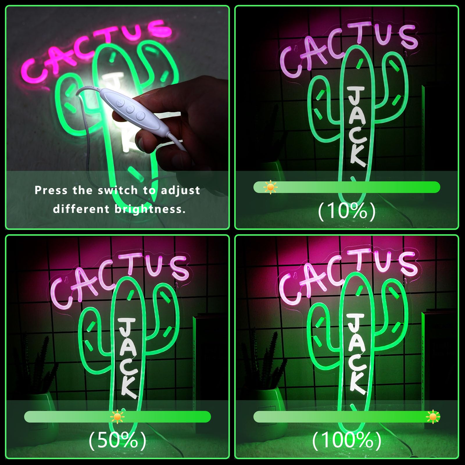 eoxuefo Pink-green neon sign enhances bedroom, dorm, or home bar lighting.