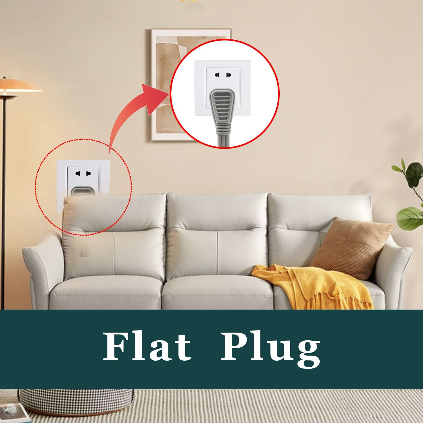 EP 12 ft heavy-duty cord with 14 AWG wire for reliable power delivery to large appliances