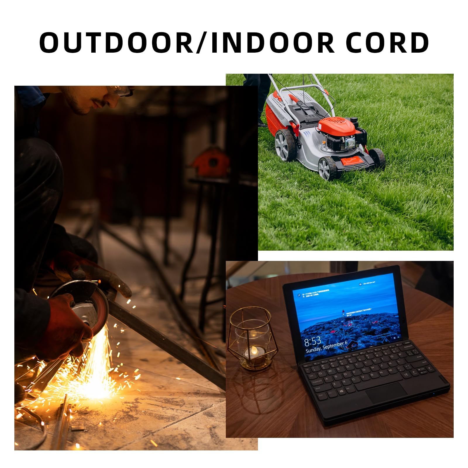 EP 25 ft cord ideal for generators and DIY projects