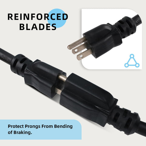 EP reinforced insulation visible on extension cord for safety and longevity