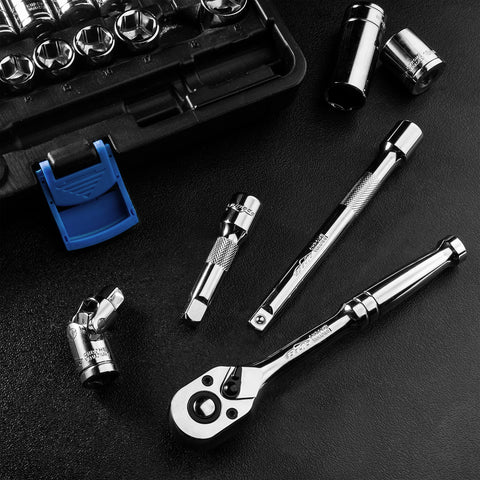 EPAuto 72-tooth pear head ratchet, smooth turning for tight spaces.
