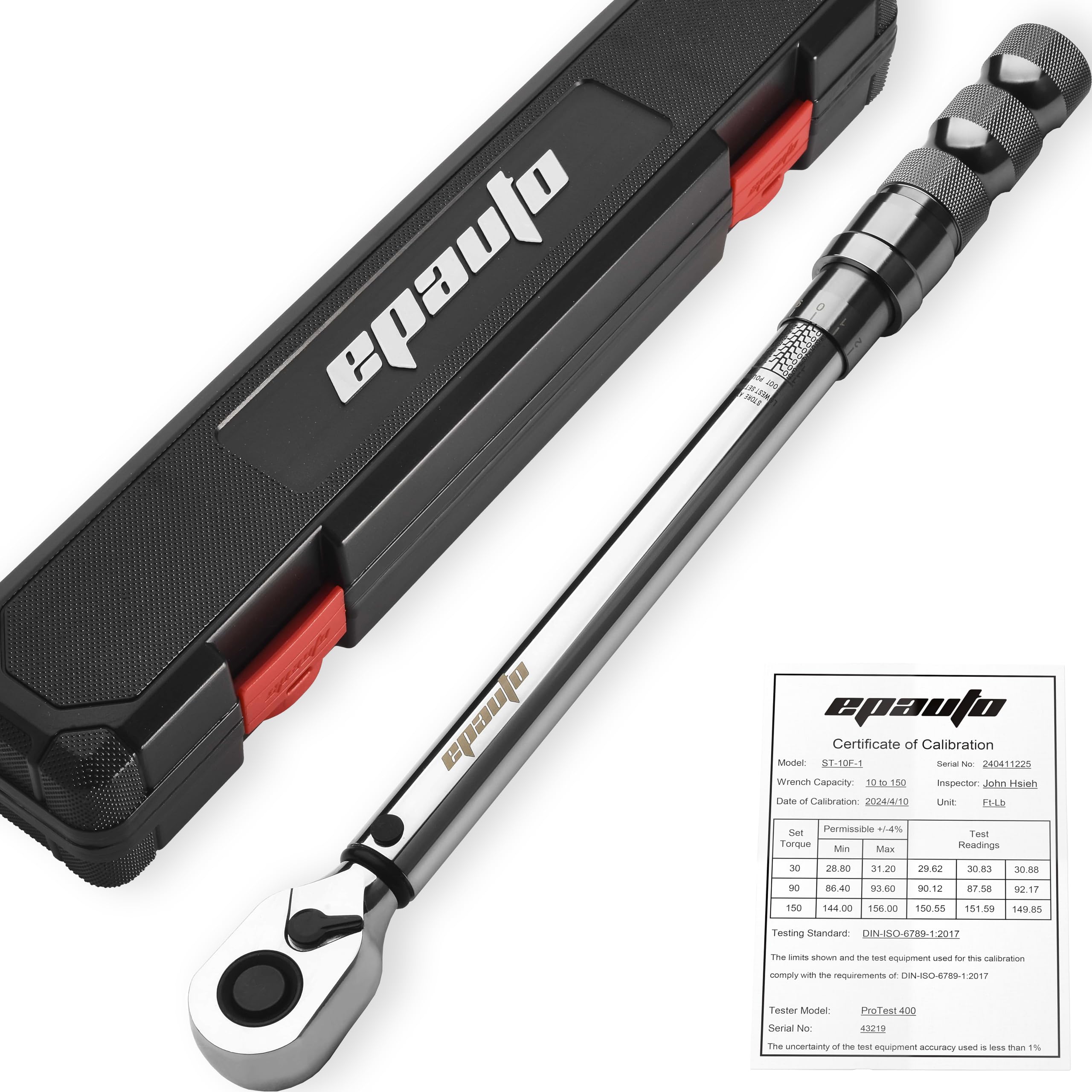 EPAuto 72-tooth ratchet head enables smooth operation in tight spaces