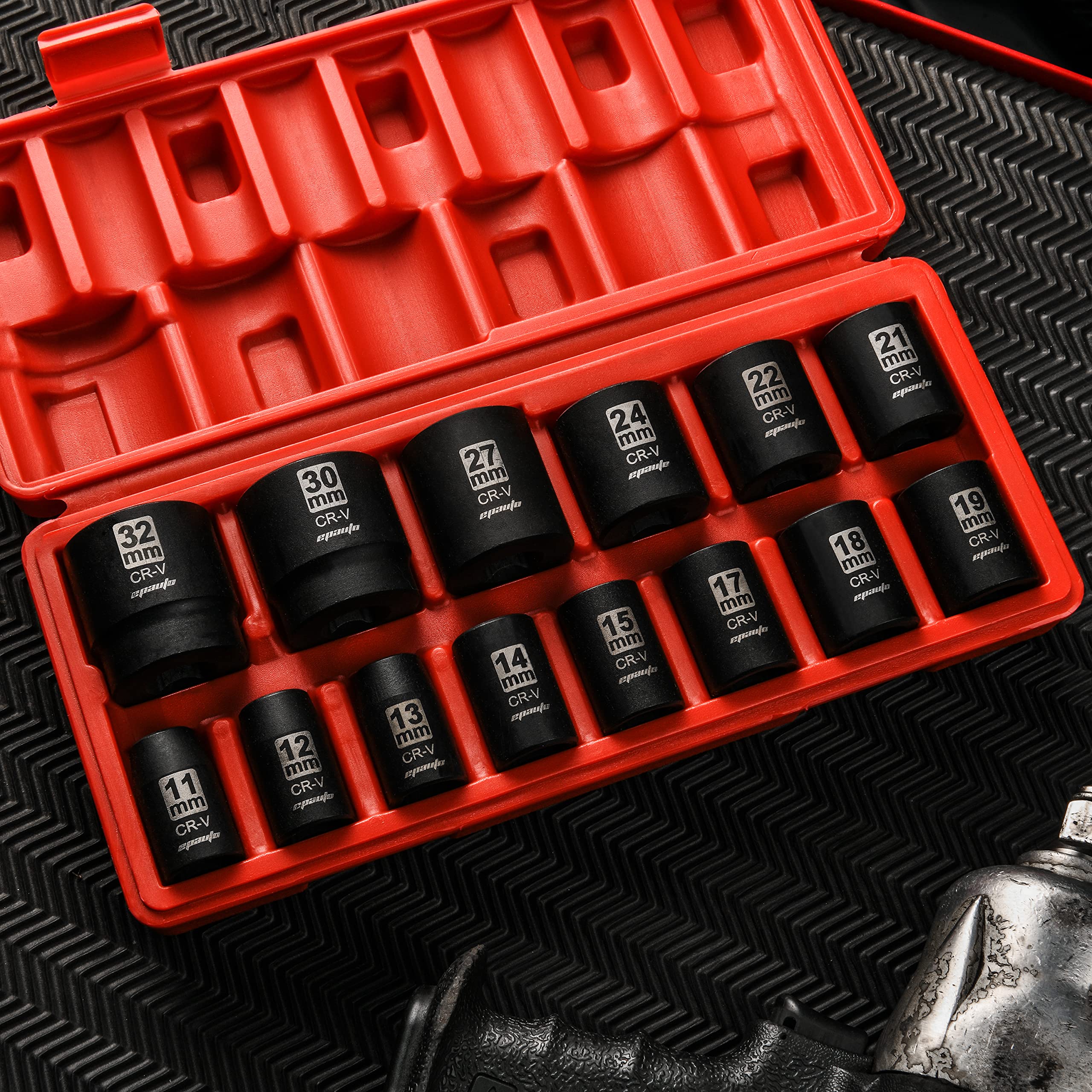 EPAuto 13mm metric shallow impact socket suitable for tight spots