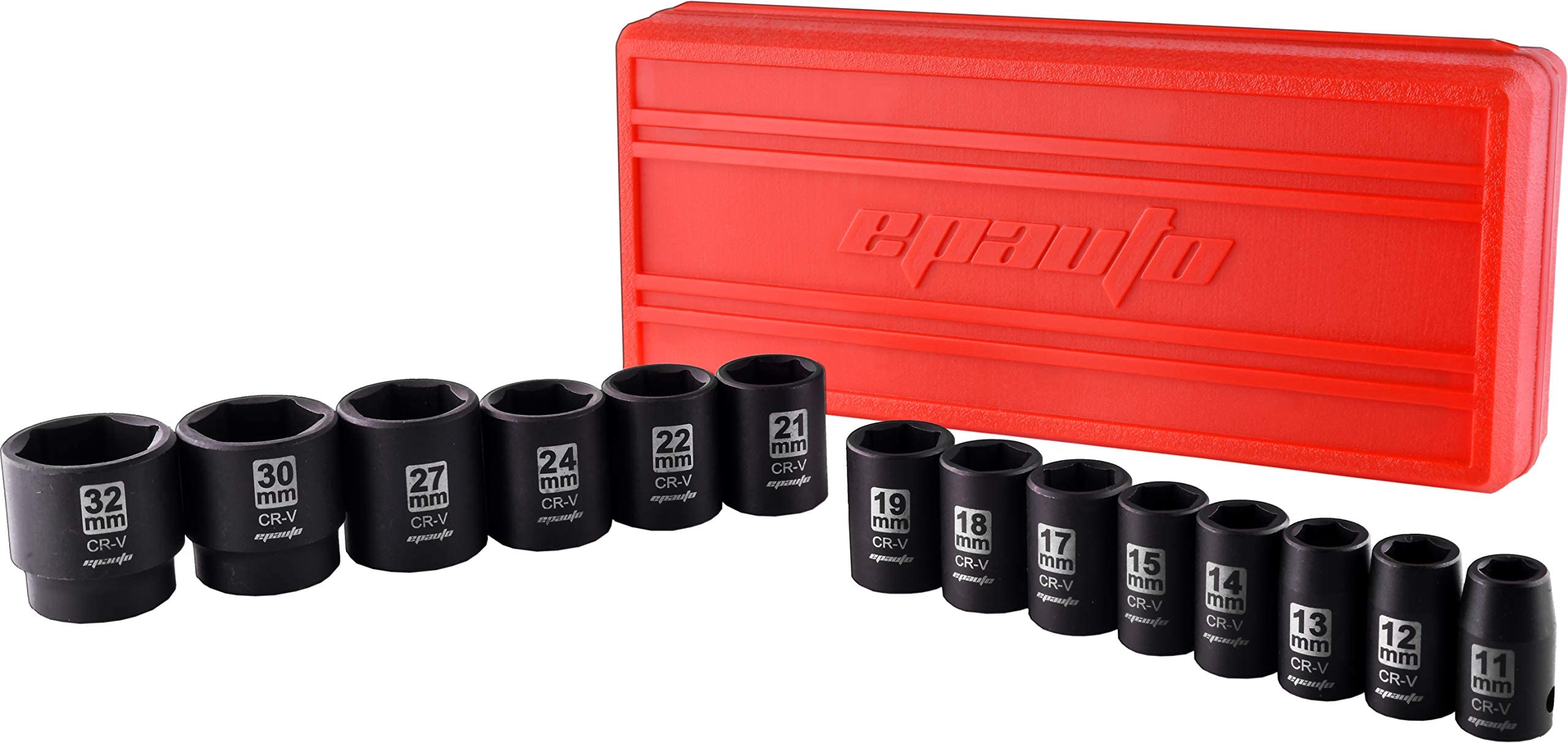 EPAuto 22mm metric shallow impact socket for larger fasteners