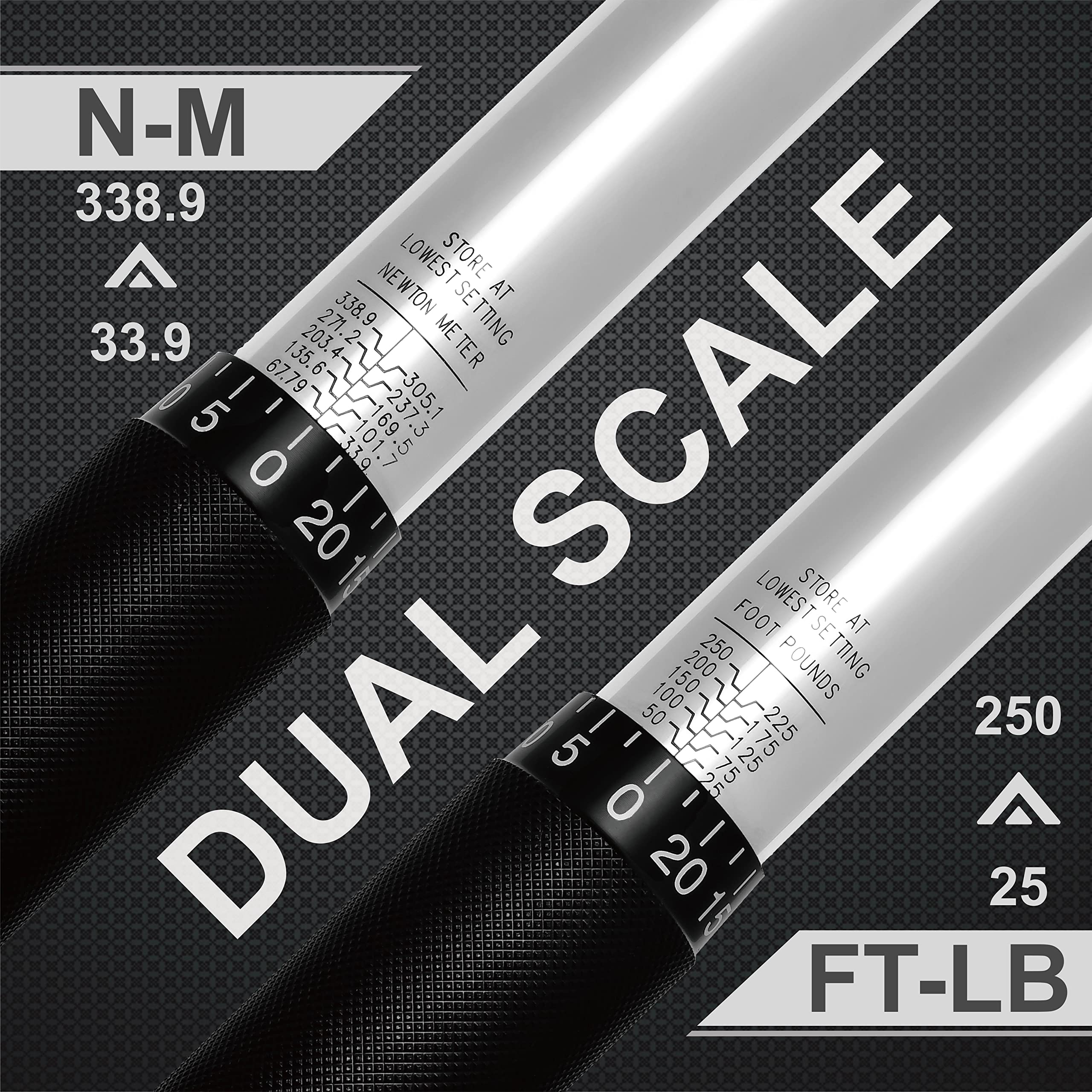 EPAuto torque wrench audible click confirms preset torque.