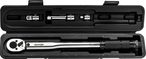EPAuto torque wrench dimensions shown: 1.5x1x14.5 in for portability.