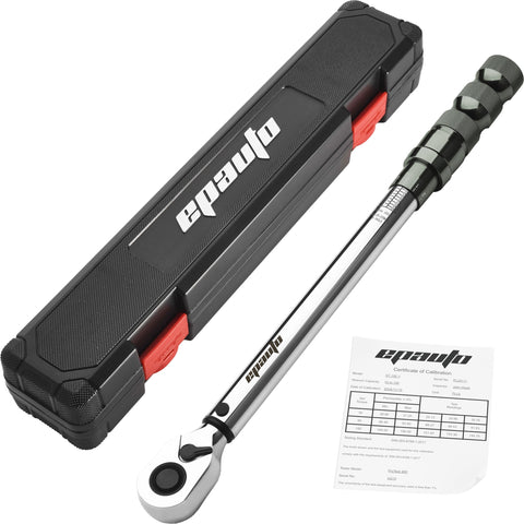 EPAuto torque wrench with spring-loaded ring lock for precise setting