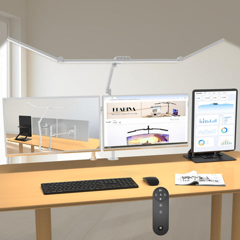 EPABINA 36W desk lamp with clamp illuminates your workstation evenly for focused tasks