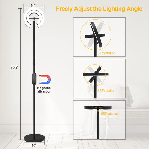 EPABINA floor lamp inner light angle for reading task lighting
