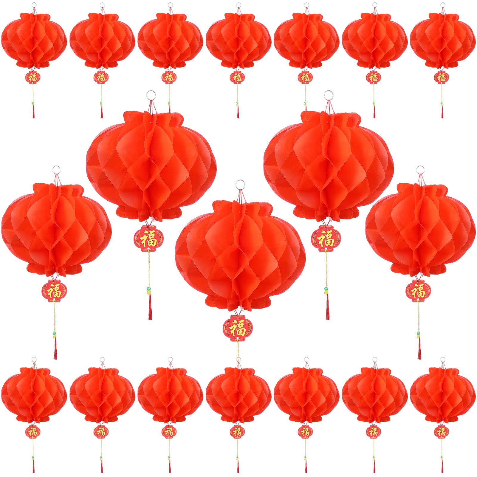 Epakh 100 piece Chinese red lanterns, 10 inch, ideal for indoor and outdoor decor