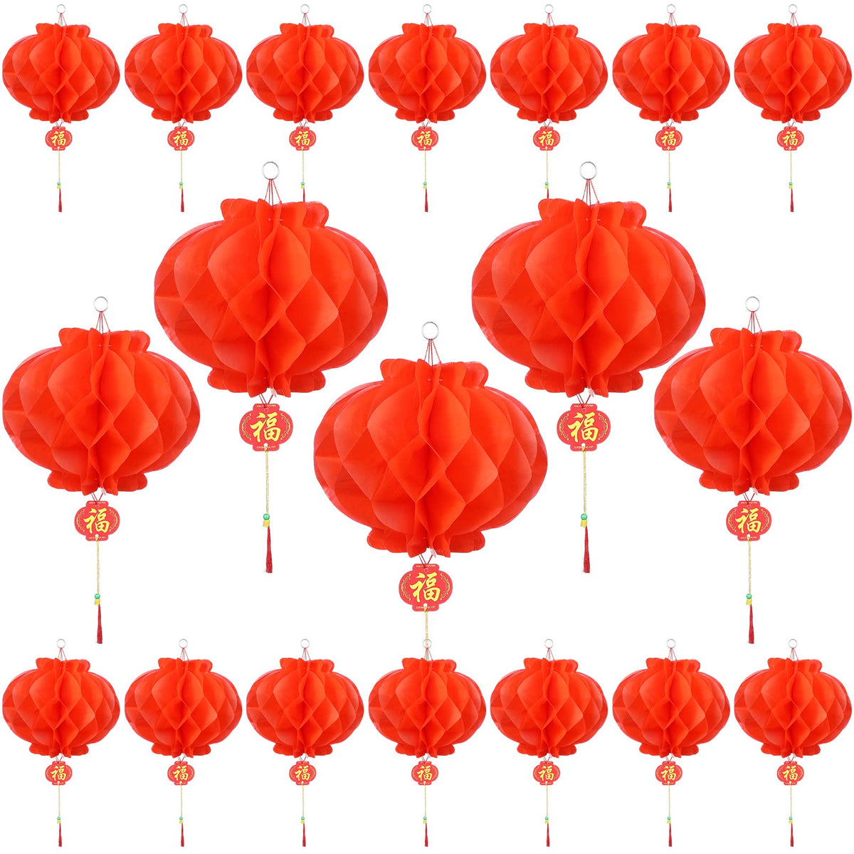 Epakh 100 piece Chinese red lanterns, 10 inch, ideal for indoor and outdoor decor