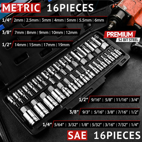 EPAuto hardened S2 alloy steel bits for durable performance.