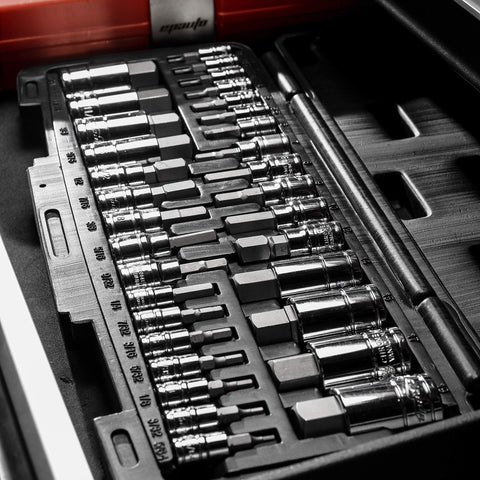 EPAuto hex socket set in use for mechanical repairs.