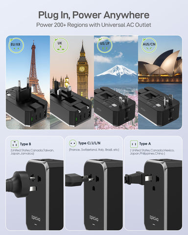 EPICKA Air 40W slim dimensions fit pockets and bags