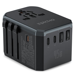 EPICKA GaN 45W universal travel adapter with all ports for global charging.