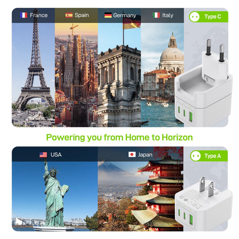 EPICKA Hybrid-Use adapter doubles as US wall outlet extender