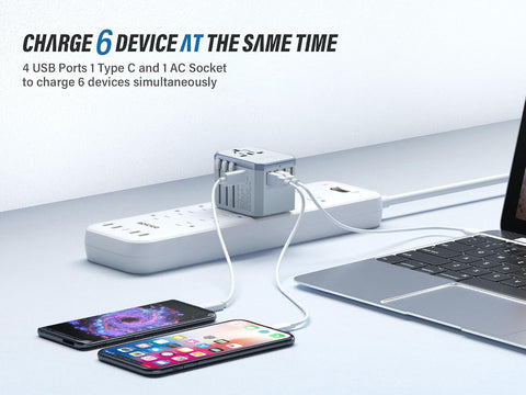 EPICKA TA-105 USB-C port shown for fast charging on the go.